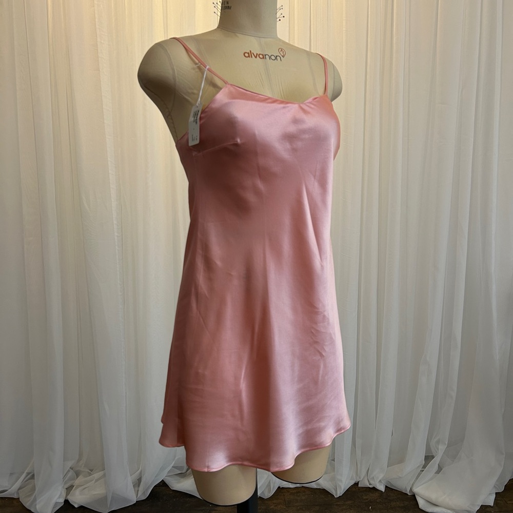 MARJOLAINE FRENCH SATIN PINK SLIP - SIZE FR 40, USA 8